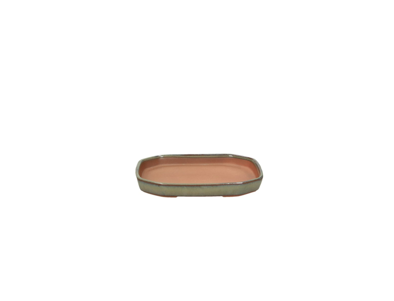 Trays 14,5 cm octagonal green