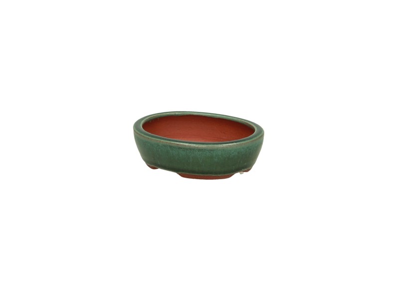 Tokoname - Eimei - 10.5 cm oval green Eimei