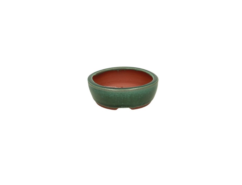 Tokoname - Eimei - 10.5 cm oval green Eimei