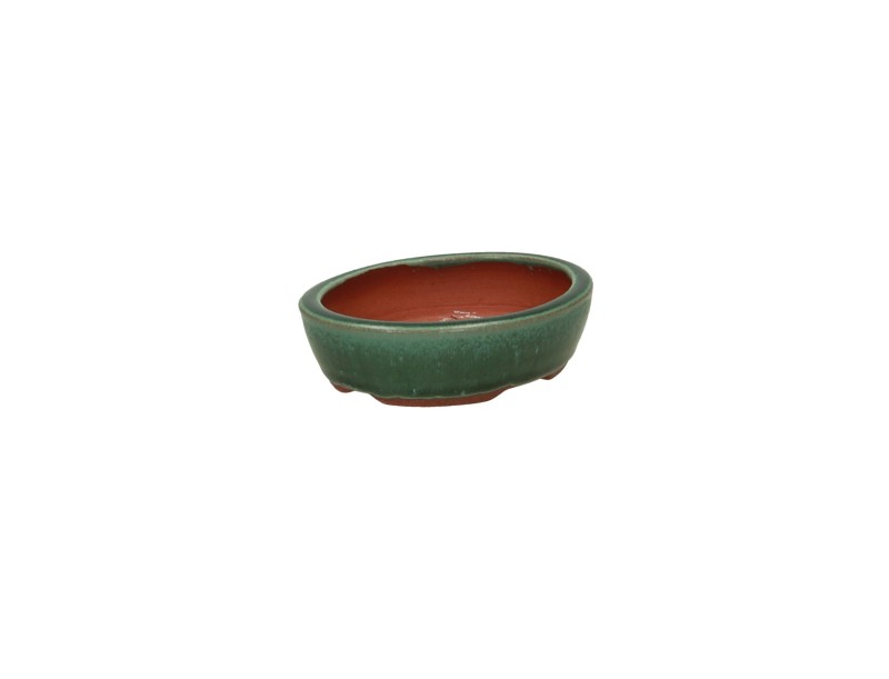 Tokoname - Eimei - 10,5 cm, ovale, vert Eimei