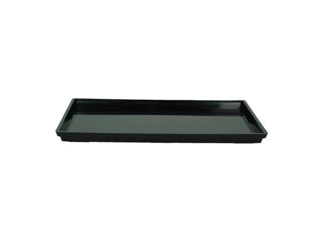 Plato 33 cm rectangular negro