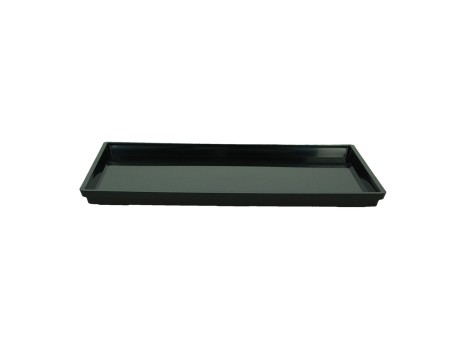 Plato 33 cm rectangular negro