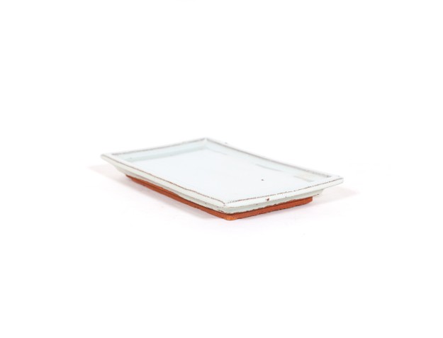 Soucoupe 18 cm rectangulaire beige 2