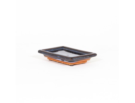Schotel 10,5 cm rechthoekig blauw