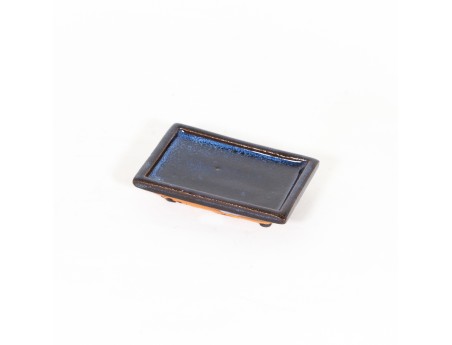 Plato 10,5 cm rectangular azul