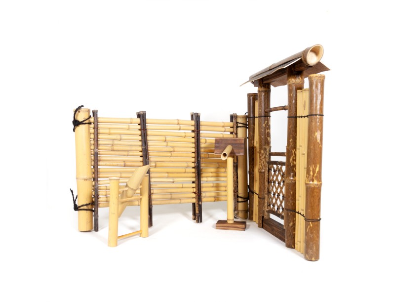Bamboo door