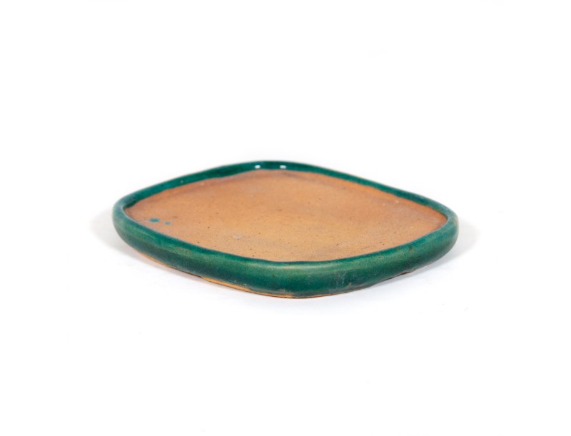 Untersetzer 11 cm oval grün