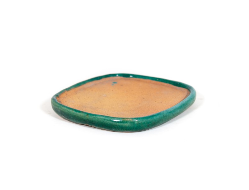Sottovaso 11 cm ovale verde