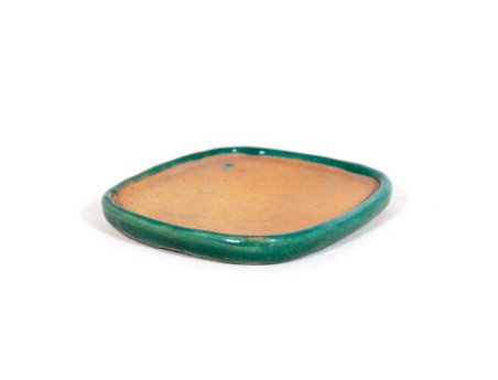 Plato 11 cm oval verde