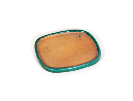 Sottovaso 11 cm ovale verde