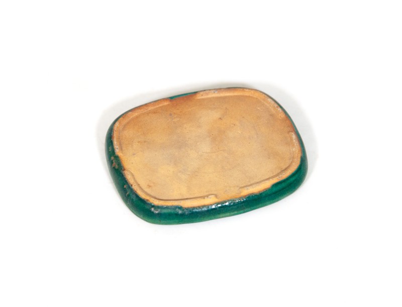 Plato 11 cm oval verde