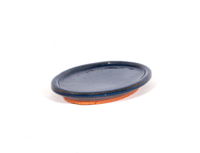 Soucoupe 15,5 cm ovale bleu