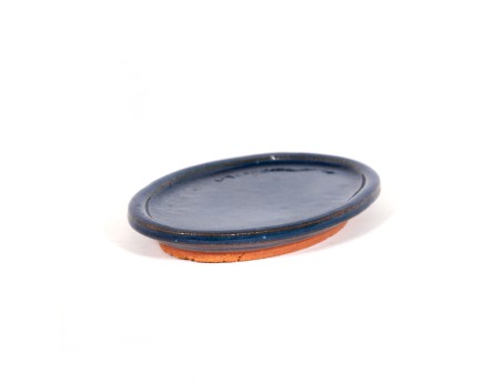 Schotel 15,5 cm ovaal blauw
