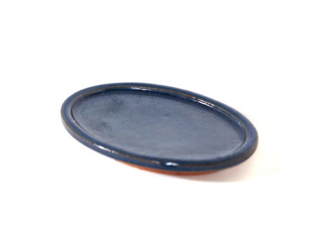 Plato 15,5 cm oval azul