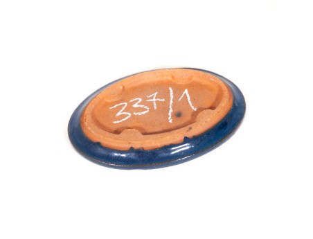 Sottovaso 15,5 cm ovale blu