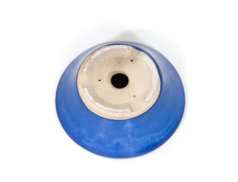 Pot 13,5 cm round blue