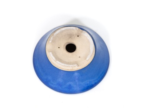 Pot 13,5 cm round blue