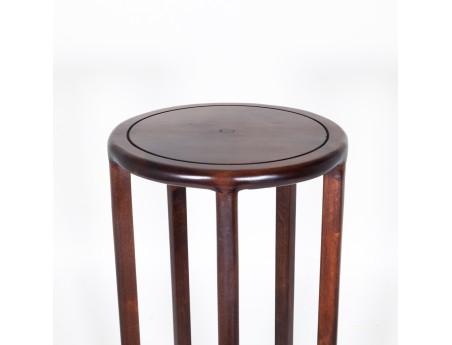 Hand-crafted wood round table Ø 24,5 cm