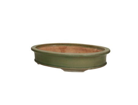 Tokoname - Hattori - 36.5 cm oval, green