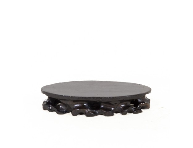 Tavolino ovale in legno -  19,5x11,5x3 cm