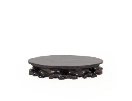 Tavolino ovale in legno -  19,5x11,5x3 cm