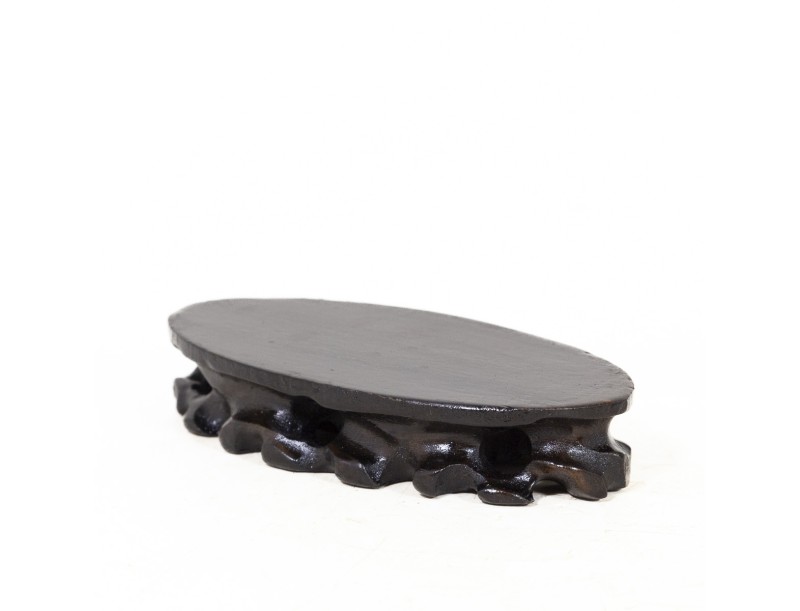 Tavolino ovale in legno -  19,5 cm