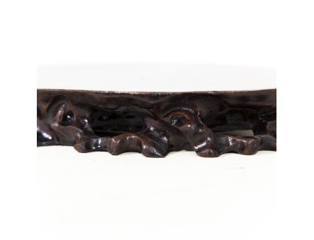 Table petit ovale en bois - 15,5 x 8 x 3 cm