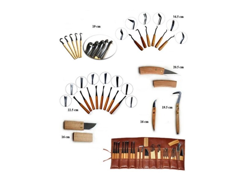 Set 25 attrezzi per lavorazione legno - Ryuga