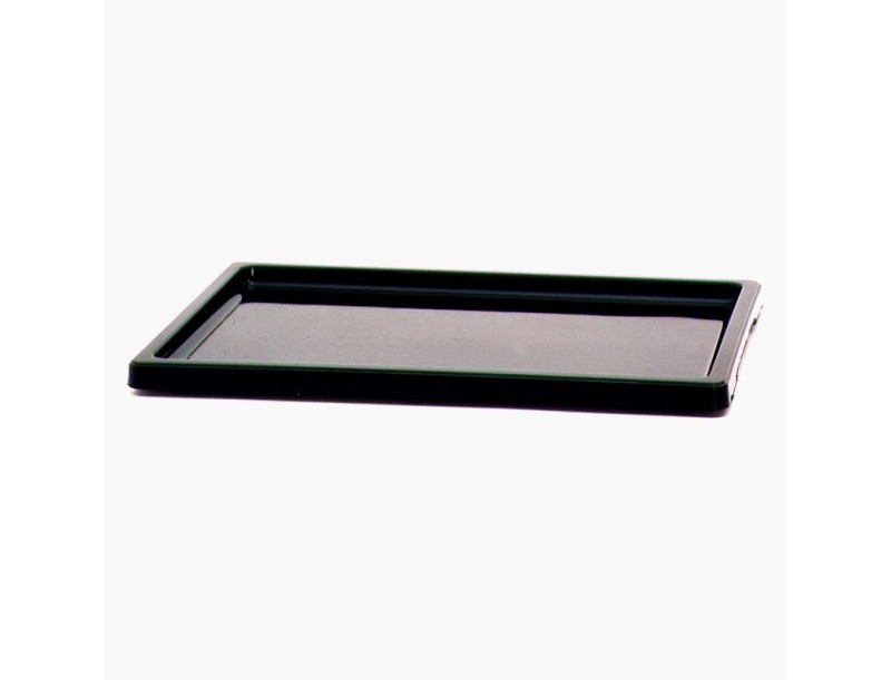 Sottovaso 47 cm rettangolare PVC nero