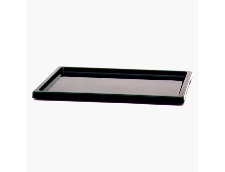 Sottovaso 47 cm rettangolare PVC nero