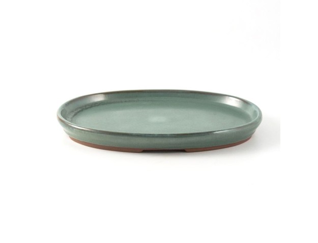 Suiban 21,5 cm ovale verde
