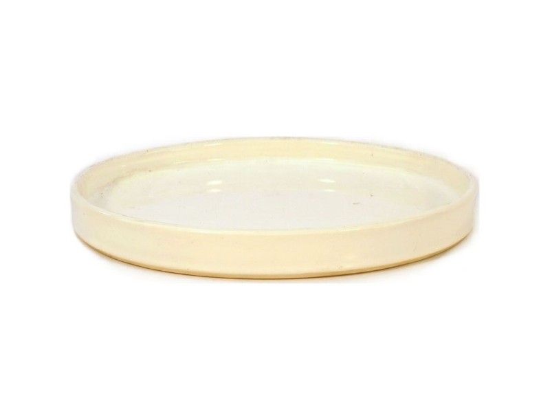 Suiban 22,5 cm tondo bianco