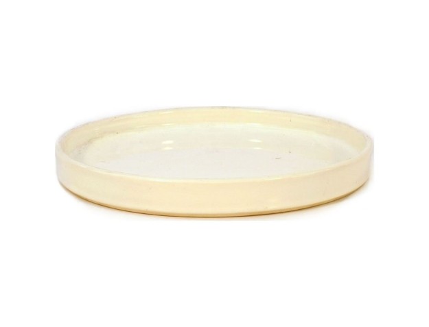 Suiban 25 cm tondo bianco