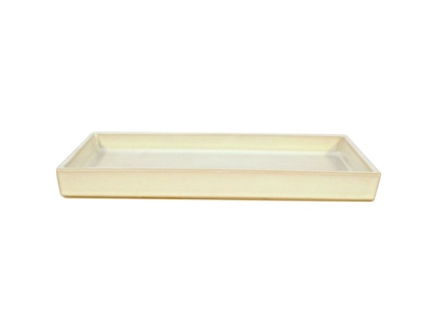 Suiban 34,3 cm rettangolare bianco