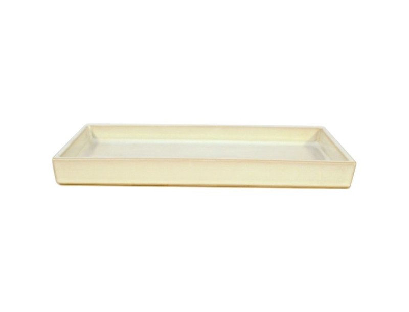 Suiban 36,8 cm rettangolare bianco