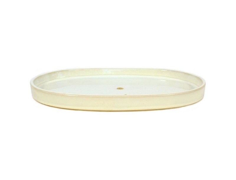 Suiban 41,3 cm ovale bianco
