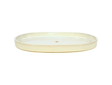 Suiban 41,3 cm ovale bianco