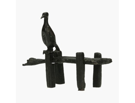 Tenpai cormorano su pontile