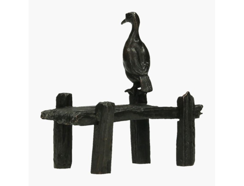 Tenpai cormorano su pontile