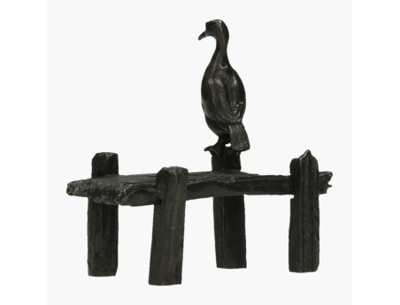 Tenpai cormorano su pontile