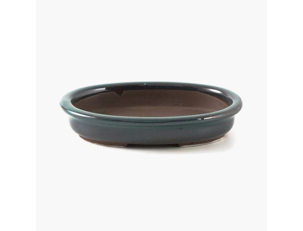 Vaso 15,5 cm ovale verde