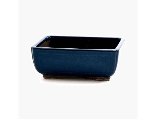 Vaso 21 cm rettangolare blu