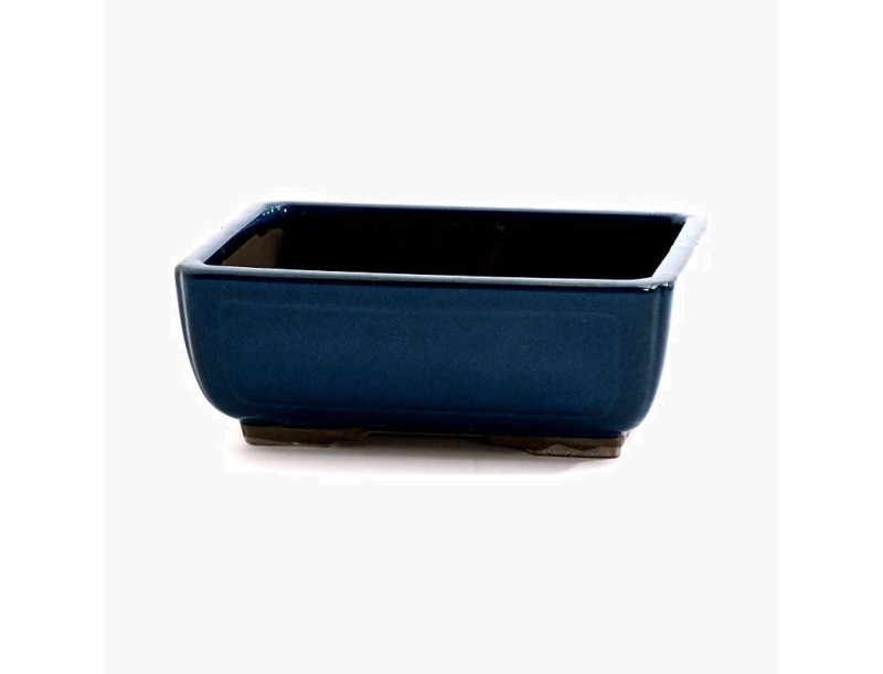 Vaso 21 cm rettangolare blu