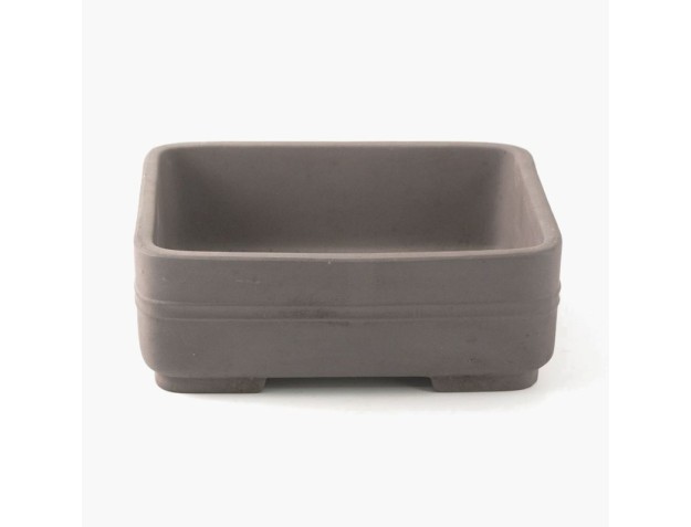 Vaso 25 cm rettangolare grigio
