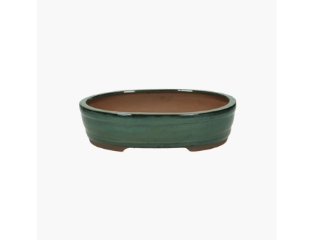 Vaso 31 cm ovale verde