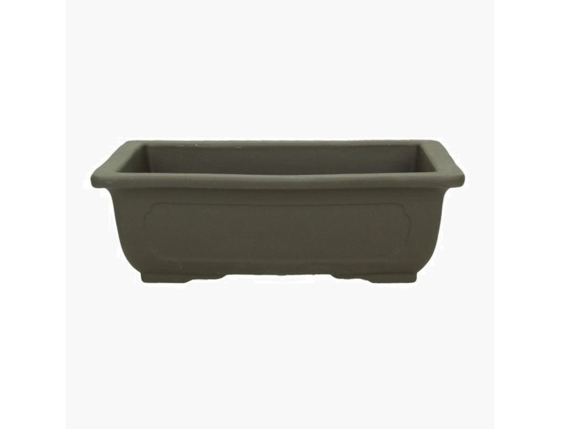 Vaso 40 cm rettangolare marrone