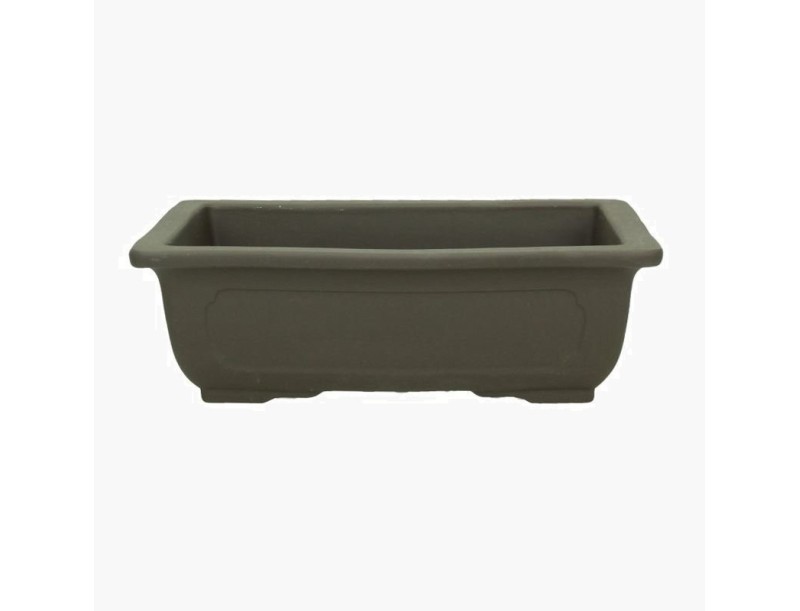 Vaso 52 cm rettangolare marrone