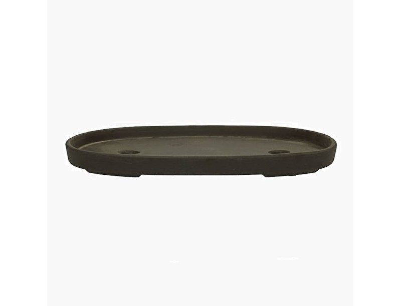 Vaso 55 cm ovale marrone