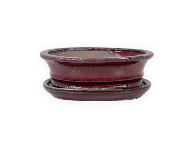 Pot 18,5 cm ovale rouge