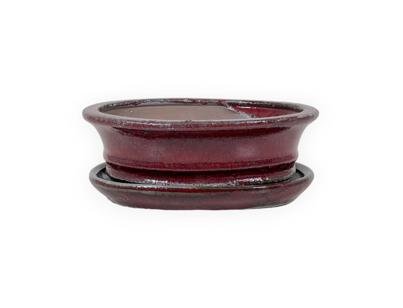Pot 18,5 cm ovale rouge